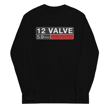 12v cummins long sleeve shirt in black | Aggressive Thread